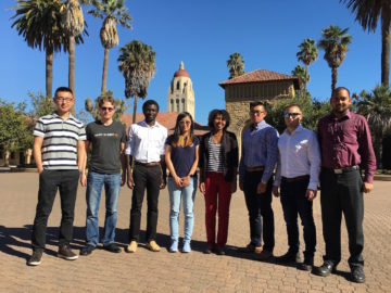 Mincong Liu (MEng); Ariah Klages-Mundt, PhD student iDavid Agyeman-Budu, Catherine Wong, Jessica Elmore, Rick Wang, Mitch Pender and Madhur Srivastava.