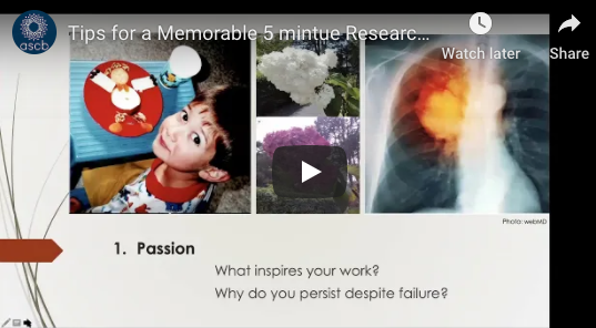 video for: Tips for a Memorable 5 Minute Research Pitch