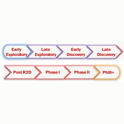 the drug development process from early exploratory to phase 3