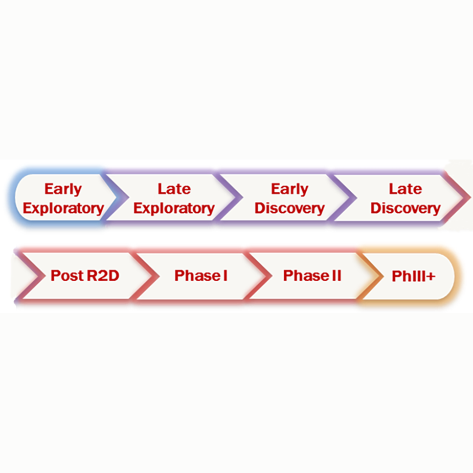 the drug development process from early exploratory to phase 3