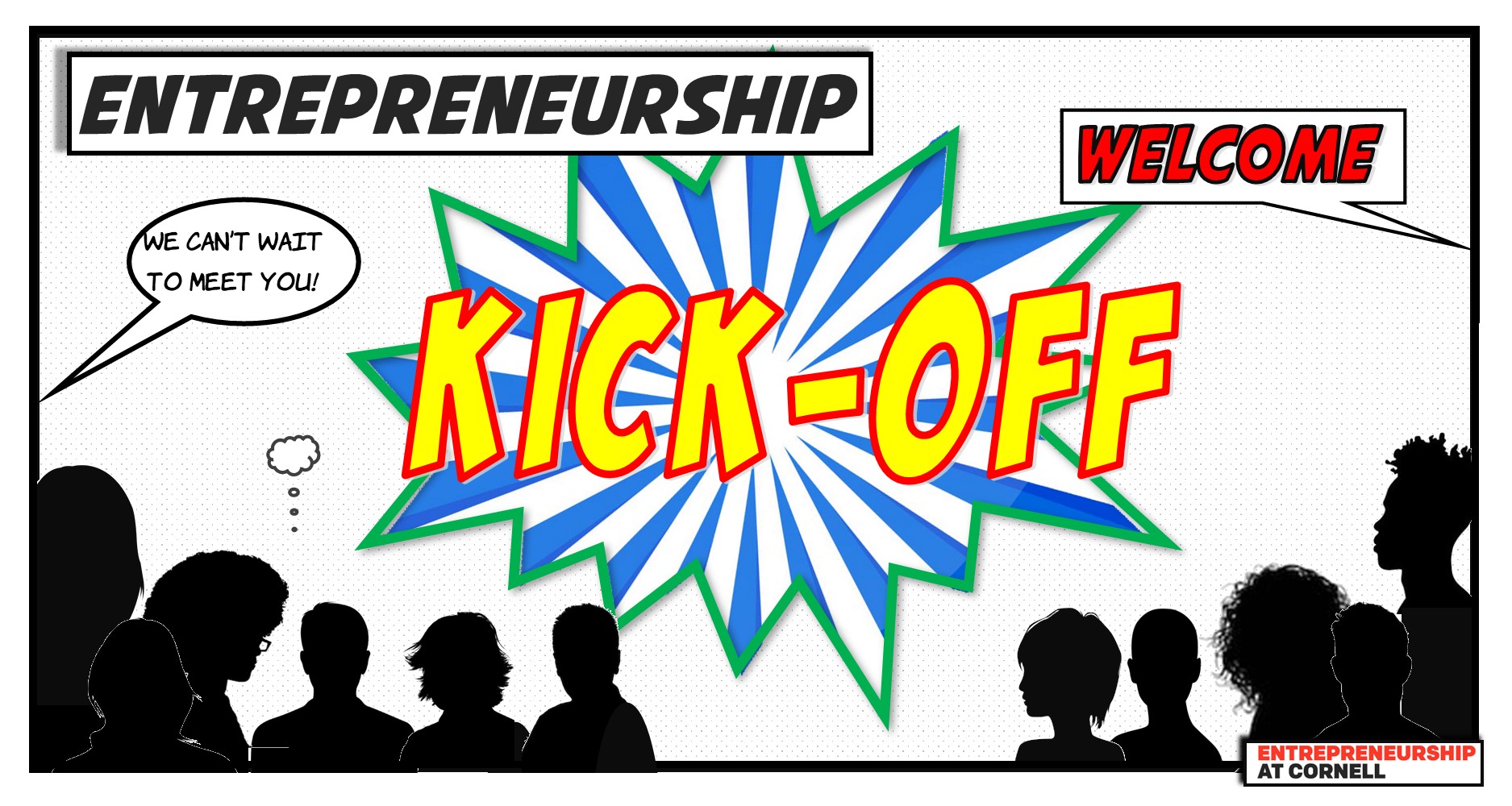 Entrepreneurship Kick-off welcome graphic