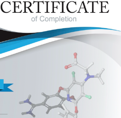 certificate of completion for molecular modeling in drug discovery