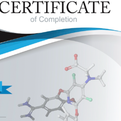 certificate of completion for molecular modeling in drug discovery