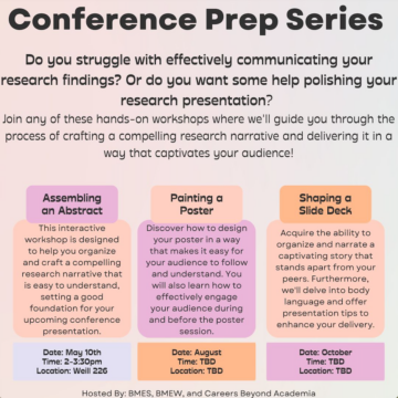Conference Prep Series flyer