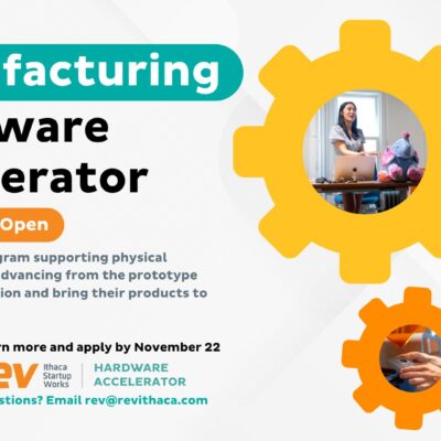 Flyer for Manufacturing Hardware Accelerator program applications