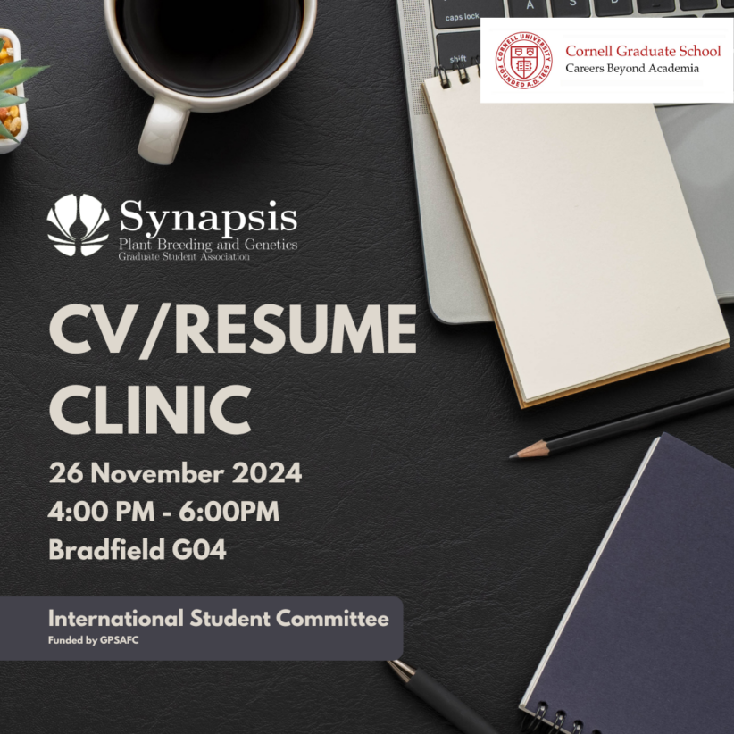 CV/resume Clinic flyer