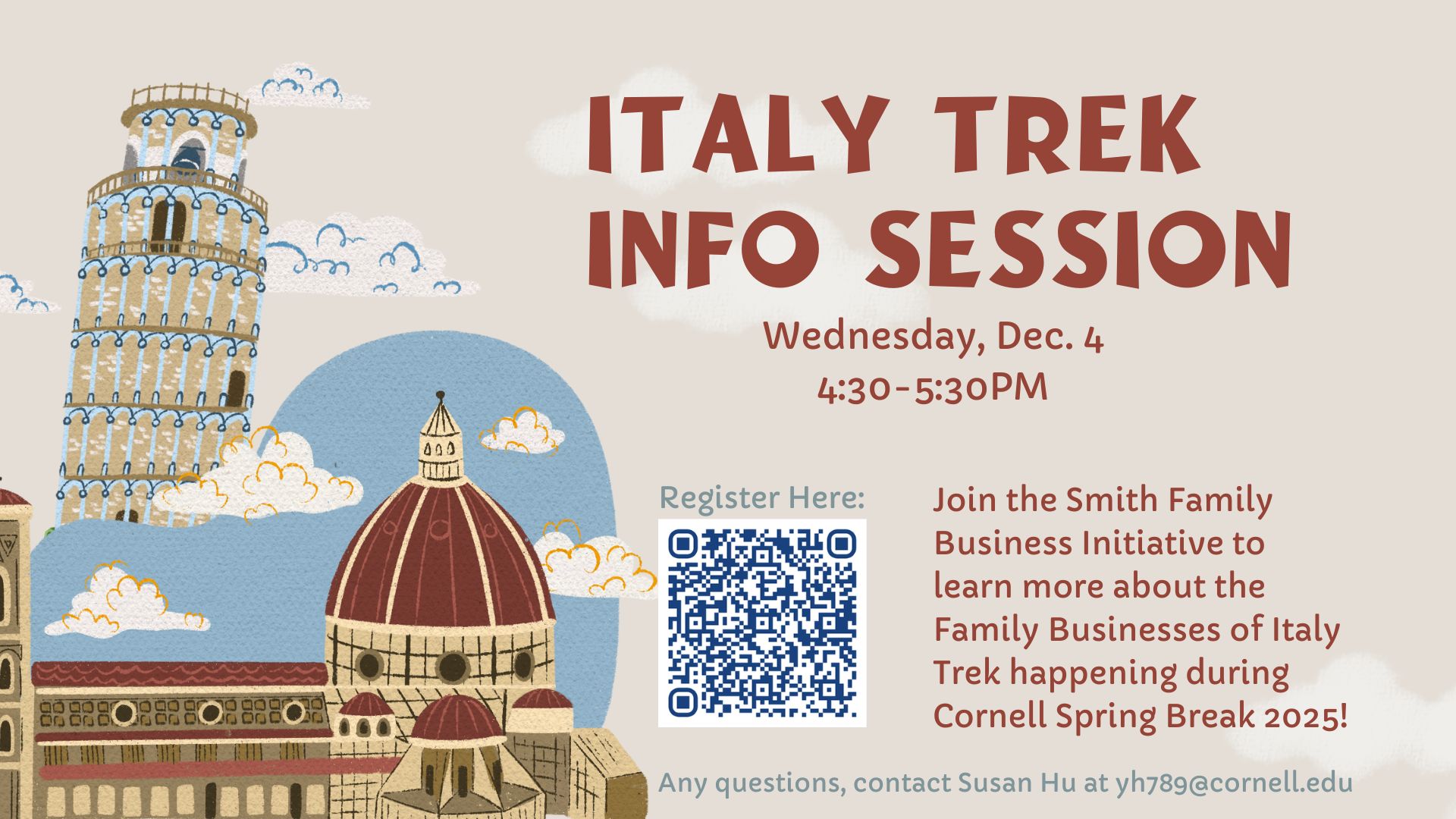 Smith Family Business Initiative Italy Trek Info Session