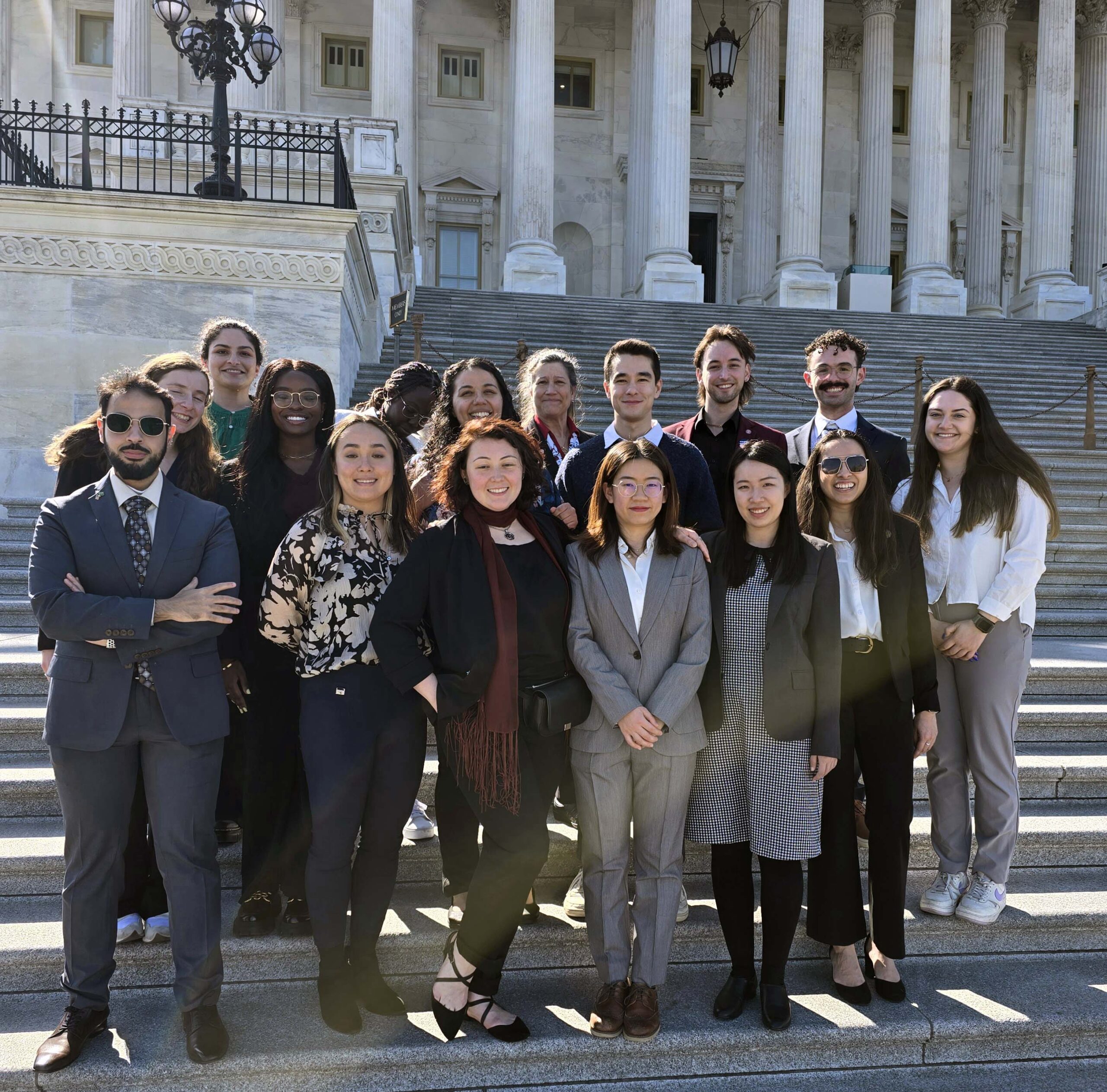 AAAS CASE-Cornell Advocacy Day 2025 participants on the Capitol steps