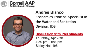 Andrés Blanco discussion with PhD students