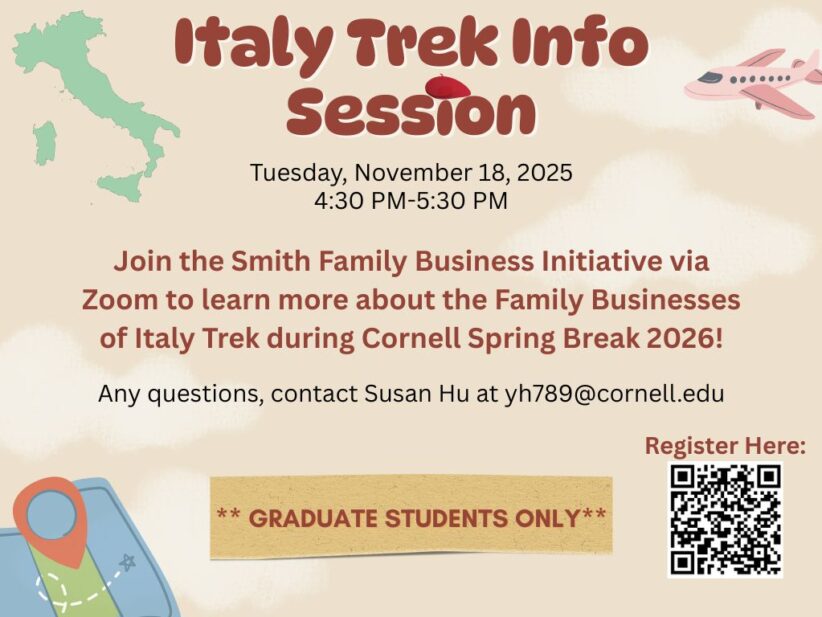 Italy Trek Info Session