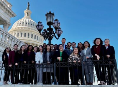 Cornell AAAS CASE Advocacy Day group photo in front of the capitol