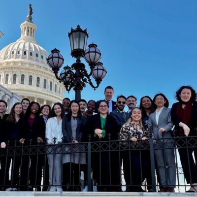 Cornell AAAS CASE Advocacy Day group photo in front of the capitol